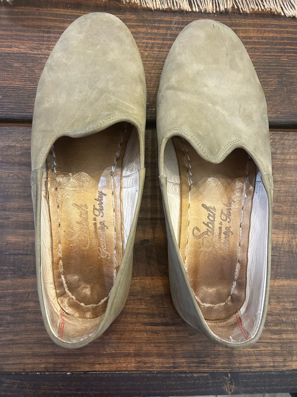 Sabah Taupe Suede Slip-On Loafers